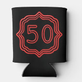 Neon Red 50 Blikjeskoeler (Achterkant)