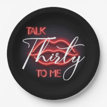 Neon Red Dertigste Verjaardagsfeestje