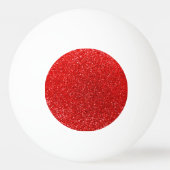Neon red glitter pingpongbal (Voorkant)