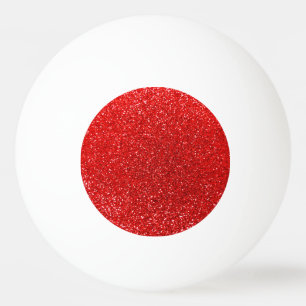 Neon red glitter pingpongbal