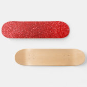 Neon red glitter skateboard (Horizontaal)
