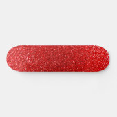 Neon red glitter skateboard (Horizontaal)