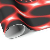 Neon red glob fractal cadeaupapier (Rol Hoek)