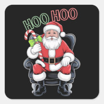 Neon Red Green Santa Claus Gezegde Hoo Hoo
