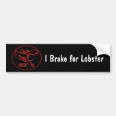Neon Red Lobster Sign Bumpersticker (Voorkant)