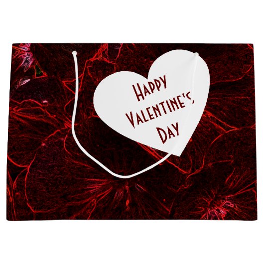 Neon Red Violas Groot Cadeauzakje (Voorkant)