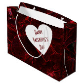 Neon Red Violas Groot Cadeauzakje (Achterkant Gekanteld)