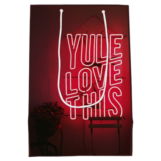 Neon Red Yule houdt van dit Medium Cadeauzakje (Achterkant)