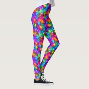 Neon Regenboog Bokeh Lichten Abstract Leggings