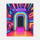 Neon Regenboog Gateway Fleece Deken (Voorkant)