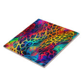 Neon Regenboog Keramische Tegels Tegeltje (Zijkant)