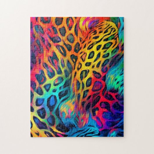 Neon Regenboog Puzzel (Verticaal)
