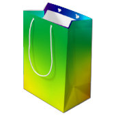 Neon Regenboog Spectrum Abstract Medium Cadeauzakje (Achterkant Gekanteld)