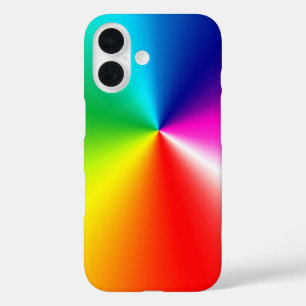 Neon regenboogspectrum iPhone 16 hoesje
