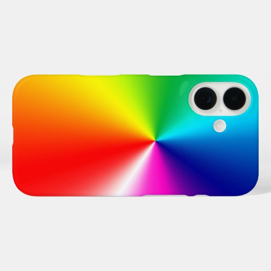 Neon regenboogspectrum Case-Mate iPhone case (Achterkant (horizontaal))