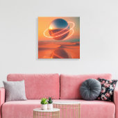 Neon Relic Canvas Afdruk (Insitu (Woonkamer))