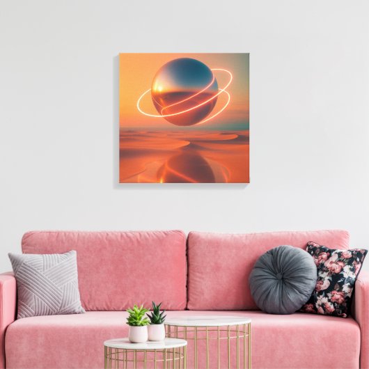 Neon Relic Canvas Afdruk (Insitu (Woonkamer))