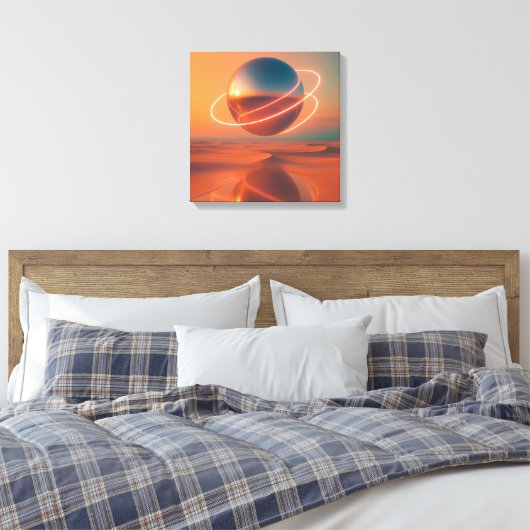 Neon Relic Canvas Afdruk (Insitu (Slaapkamer))