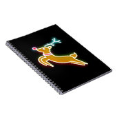 Neon rendier notitieboek (Rechterzijde)