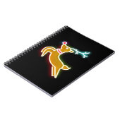 Neon rendier notitieboek (Linkerzijde)