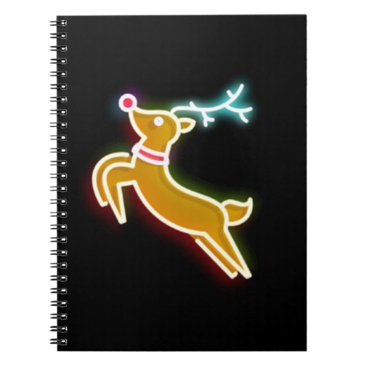 Neon rendier notitieboek (Voorkant)