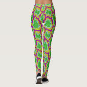 Neon Reptiel Print Leggings (Achterkant)