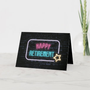 Neon Retirement Marquee op Brick Kaart