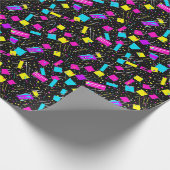 Neon Retro 80s inpakpapier (Hoek)