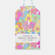 Neon Retro Bloemen Roze Kleurrijk Vrijgezellenfees