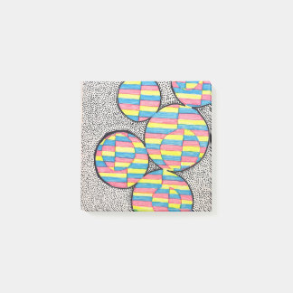 Neon retro cirkel illusie post-it briefjes post-it® notes