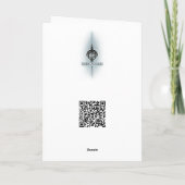 Neon Retro Cyber Punk Rock Girl Kaart (Achterkant)