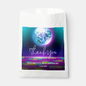 Neon Retro Dance Disco Verjaardagsfeestje Welkom Bedankzakje (Voorkant)