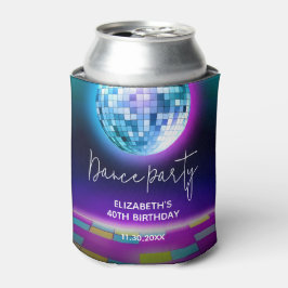 Neon Retro Dance Disco Verjaardagsfeestje Welkom Blikjeskoeler