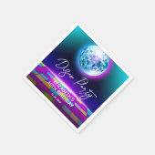 Neon Retro Disco Party Dance Nacht Verjaardag Servet (Hoek)