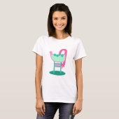 Neon Retro Fifties Sign Diner Art T-shirt (Voorkant volledig)