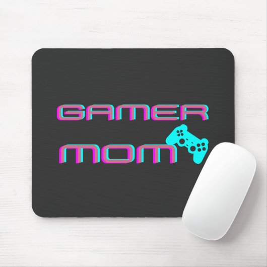 Neon Retro Gamer Mom Muismat (Met muis)