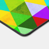 Neon retro kleurrijke driehoeken patroon Monogram Bureaumat (Hoek)