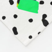 Neon Retro Memphis Geometric Chaos Pattern Fleece Deken (Hoek)
