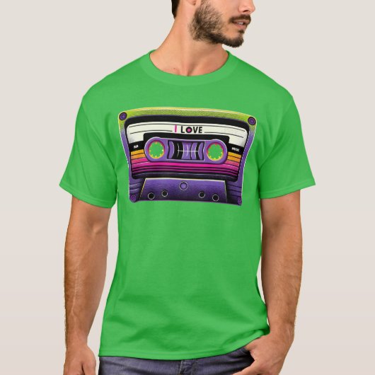 Neon Retro Mitape girl T-shirt (Voorkant)
