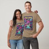 Neon Retro Ruimte Auto T-shirt (Unisex)