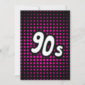 Neon Retro Volledig Geweldige 90s Verjaardagsfeest Kaart (Achterkant)