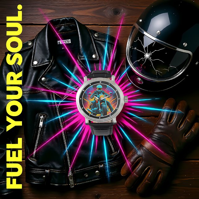 Neon Ride, Biker Watch Face Horloge (Creator heeft geüpload)