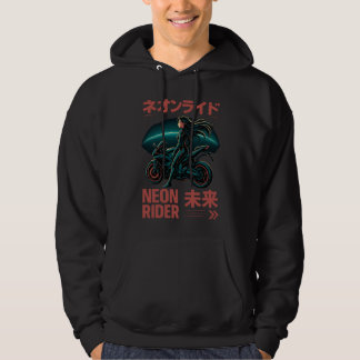 Neon Rider – Japanse cyberesthetiek Hoodie