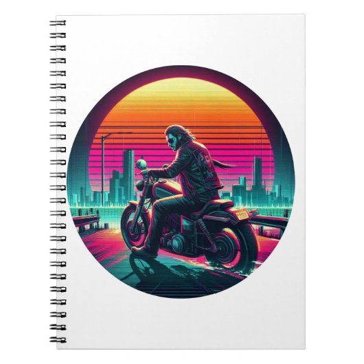 Neon Rider Notitieboek (Voorkant)