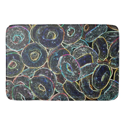 Neon Rings Badmat (Voorkant)