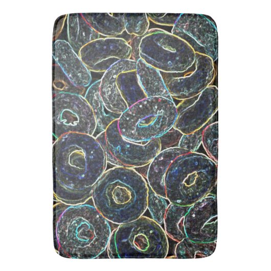 Neon Rings Badmat (Voorkant Verticaal)