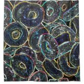 Neon Rings Douchegordijn (Voorkant)