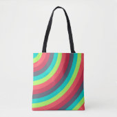 Neon Ripple Tote Bag (Voorkant)
