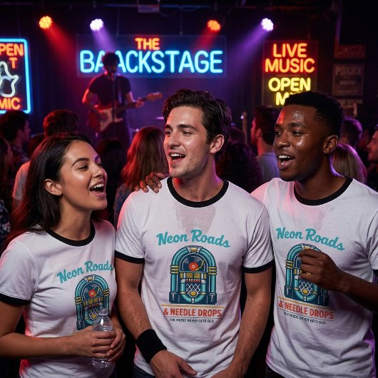 Neon Roads & Needle Drops T-shirt