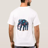 Neon Robo Elephant T-shirt (Achterkant)